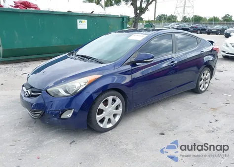2012 Hyundai Elantra Limited from USA, damaged, VIN 5NPDH4AE9CH087139